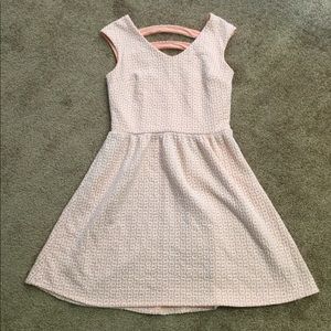 Orange And White Dress